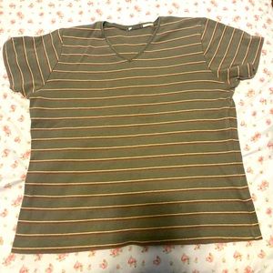 Kids Green striped shirt